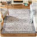 Istana 5 x 7 Area Rugs - Pale Rose Beige Area Rug - Kid & Pet Friendly Area Rug Boho for Living Room - Non-Shedding & Foldable Rug for Dining Room - Eco-Friendly Materials for 5x7 Area Rugs Boho