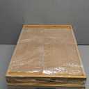 4 Pack Large Bamboo Serving Tray with Handles - 18 x 13 Inch Wooden Dinner Tray, Home Kitchen Decorative Tray, Breakfast Trays for Eating on Couch, Lap Trays, Coffee, Kitchen, Picnic