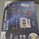 Magnetic Tiles Building Blocks Toys for Kids,144 PCS Magnet STEM Construction Set with LED Lights & Marble Run | Educational Learning Creative Gifts for Kids Ages 5-12 Boys and Girls