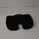 Everlasting Comfort Doctor Recommended Memory Foam Seat Cushion for Office Chairs & Car Seat - Ergonomic Office Desk Accessories for Tailbone Pain Relief, Sciatica & Back Support (Black Executive)