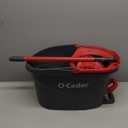 O-Cedar EasyWring Microfiber Spin Mop, Bucket Floor Cleaning System, Red, Gray, Standard