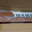 Digital Piano 88 key Semi Weighted Keyboard With X Stand & Sustain Pedal, Full-Size Beginner Electric Piano For Bluetooth, Headphone Mode, USB-MIDI (Brown)