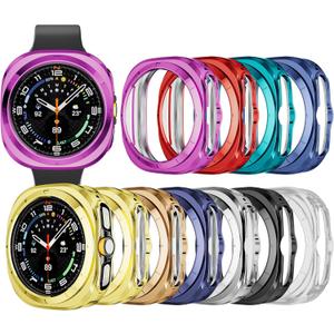 10-Pack Wugongyan Case for Samsung Galaxy Watch Ultra 47mm 2025/2024 Scratch Resistant Flexible TPU Cover Protective Bumper for Galaxy Watch Ultra Smartwatch Accessories (10-Pack)