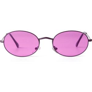 GIFIORE Oval Sunglasses Vintage Retro 90s Sunglasses Trendy Designer Glasses for Women Men