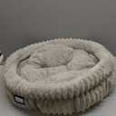 BALANCE Cat Bed Kitten Bed, Washable Round Cat Beds for Indoor Cats,Super Soft Plush Faux Fur Pet Bed for Puppy and Kitten with Anti-Slip Bottom (Wind Chime)