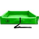 Portable Folding Secondary Containment Berm 4' x 4' x 6",Thick Reusable PVC Oil Spill,Lab Concrete Spill Mining Fuel,Chemical Spill Control Heavy-Duty Leak Containment,UV-Resistant,Easy Clean