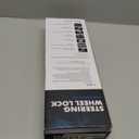 Steering Wheel Lock, 5 Coded Combination Anti-Theft Device Heavy Duty Steering Wheel Locks, High-Security Keyless Password Retractable Car Wheel Lock for Most Vehicles