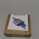 RJ45 Ethernet Splitter 1 to 2, 1000Mbps High Speed LAN Splitter Switch for Cat 5/5E/6/7/8 Cable, 2 Devices Work Simultaneously, Gray