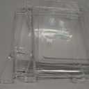 HBlife 6 Pack Closet Organizers and Storage, Clear Shelf Dividers, Vertical Purse Organizer for Closet Perfect for Sweater, Shirts, Handbags in Bedroom and Kitchen, Acrylic Bookshelf for Organization