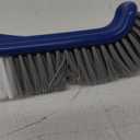 Pool Brush Head, 17" Pool Brushes for Cleaning Pool Walls, Curved Ends High-Efficiency Pool Scrub Brush,Premium Nylon Bristles Pool Brush with EZ Clip (Large)