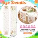 2 x Gilprop 2 Pcs Easter Table Runner 13 x 72 Inch Bunny Rabbit Flower Table Runner Spring Backdrop Banner Seasonal Holiday Kitchen Supplies Easter Decorations for Home Dining Decor