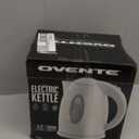 OVENTE Electric Kettle, 1.7L Fast Boiling Water Heater for Coffee or Tea, BPA Free with Water Level Gauge, Auto Shut-Off, Boil-Dry Protection, Indicator Light and Removable Filter, White KP72W