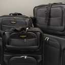 Travel Select Amsterdam Expandable Rolling Upright Luggage, Navy, 4-Piece Set