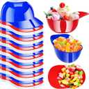 Alaeseje 36 Pack Plastic Baseball Helmet Bowl,8 oz Mini Ice Cream Dessert Baseball Cap Bowls,Party Snack Cups for Birthday Party Supplies