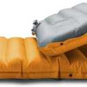 ZOOOBELIVES Extra Thickness Inflatable Sleeping Pad with Built-in Pump, Most Comfortable Camping Mattress for Backpacking, Car Traveling and Hiking, Compact and Lightweight - Airlive2000 (Sunny Orange)