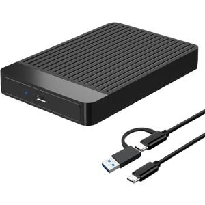 Tianken 250GB Ultra Slim Portable External Hard Drive 2.5'' HDD USB 3.1 Type-C Storage for PC, Mac, Laptop