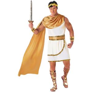 Morph Greek God Costume - Toga Roman Zeus Costume - Men's Greek Toga (X-Large)