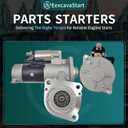 7.3 Powerstroke Starter Compatible with Ford F250 F350 F450 F550 Super Duty 1994-2003 - Fits Econoline Excursion 7.3L Diesel - Replaces F4TZ-11002-A F5TU-11000-AD F81Z-11002-AC MG250421