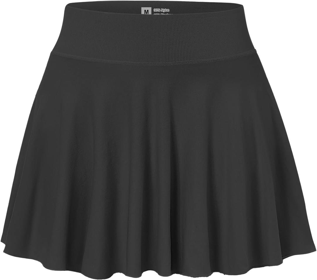 Easisim Women Mini Skirts Skort Flowy Basic Stretchy Flared Casual A-line Skirt with Pockets M Easisim Women Mini Skirts Skort Flowy Basic Stretchy Flared Casual A-line Skirt with Pockets M