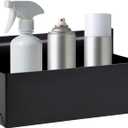 Magnetic Aerosol Spray Can Holder, Magnet Toolbox Bottle Holder, Tool Box Storage Rack for Garage and Home, Craft Workspace, Mechanic Paint Bottle Can Organizer, Black, 3"x8.3"