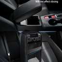 Thenice for 11th Gen Civic Armrest Box Cover Center Console Storage Organizer Leather Protector Compatible with Honda Civic 2022 2023 2024 2025 with CVT -Gray Seamline