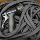 Flexible Garden Hose 100 FT, Ultra Lightweight Water Hoses 100FT w/10 Function Sprayer and 3/4" Brass Fittings, Kink-Free, Sturdy, Abrasion Resistant for Yard, Lawn, Outdoor and Gardening (Black)