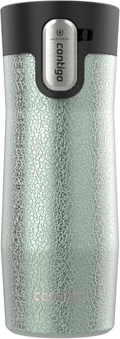 Contigo AUTOSEAL West Loop Vacuum-Insulated Stainless Steel Travel Mug with Easy-Clean Lid 16 oz (Crystal Agave)