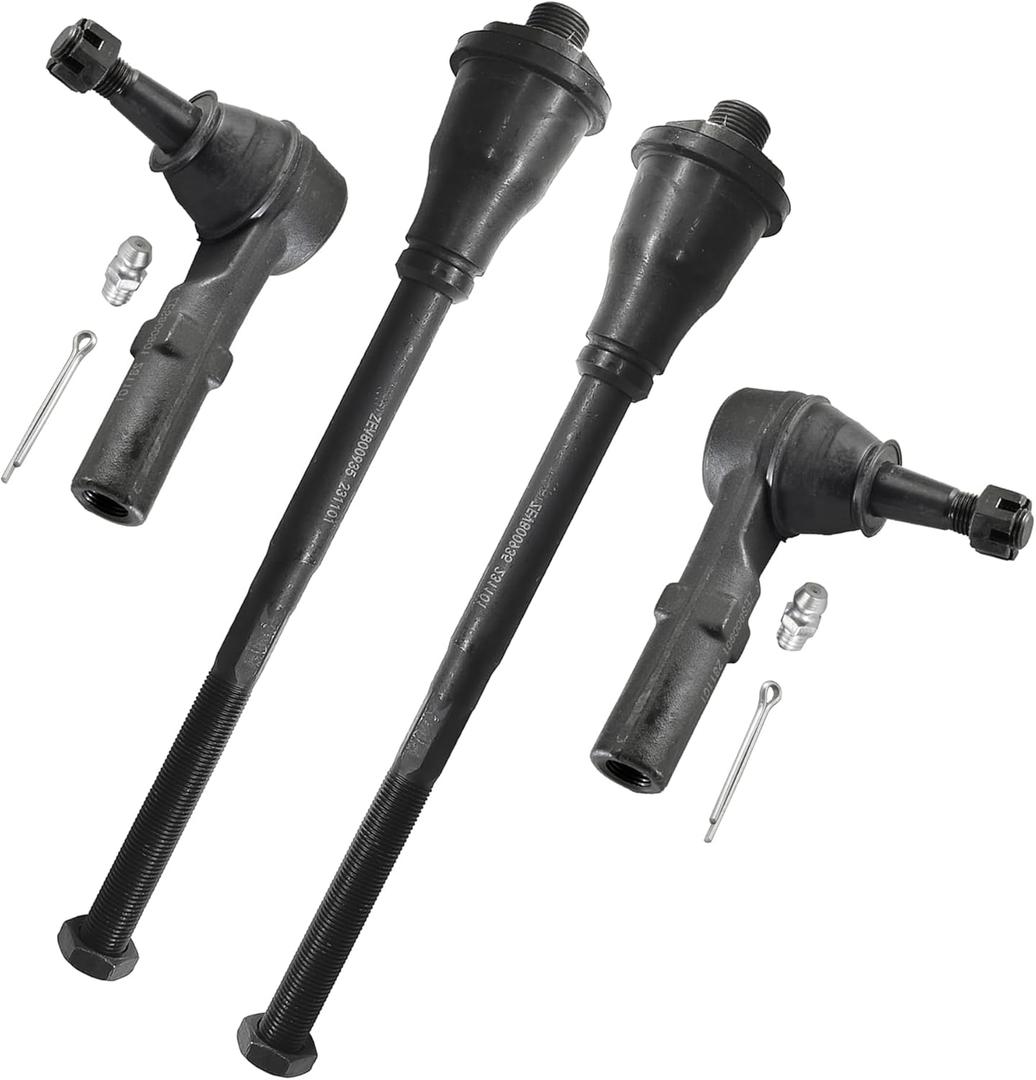 ASTAPRO - Front 4pc Tie Rods for 11-19 Chevy Silverado GMC Sierra 2500 3500 HD, 4 Outer & Inner Tie Rod Ends 2011 2012 2013 2014 2015 2016 2017 2018 2019 Replacement