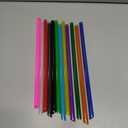 ALINK 12 PCS Reusable Plastic Boba Straws, 13 inch Long 0.51 inch Extra Wide Smoothie Straws for 1 Gallon, 64/32 oz Water Bottles, Bubble Tea, Tapioca Pearls