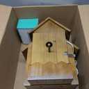 Smart Bird House with Camera, 1080p HD WiFi Outdoor Bird Box. Features Auto Capture Bird Video & Motion Detection, Night Vision, App Alerts and Serves as a Bird Nesting Box (Dark, Normal)