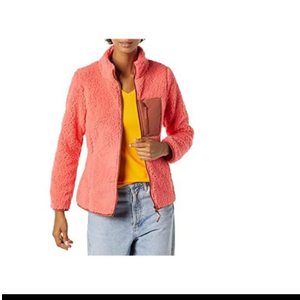 Essentials Women's Sherpa Long-Sleeve Mock Neck Full-Zip Jacket with Woven Trim XXL (Small, 2 Pack) Essentials Women's Sherpa Long-Sleeve Mock Neck Full-Zip Jacket with Woven Trim XXL (Small, 2 Pack)