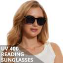 3 Pack Reader Sunglasses For Women Classic Retro Reading Sunglasses UV400 With Metal Hinge