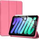 ProCase Smart Case for iPad mini 7 A17 Pro 2024/iPad Mini 6 2021 8.3 Inch iPad mini 7th/6th Gen Case, Hard Back Cover for iPad mini 8.3" 7th Gen A2995/A2996/A2993/6th Gen A2567 A2568 A2569 -Melonpink