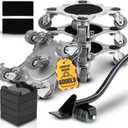 Heavy Duty Furniture Dolly Set with Lifter Tool and 5 Wheels - Capacity, 360 Rotating Wheels for Sofas, Refrigerators, and More (6000 LB)