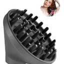 Upgraded Diffuser for Dyson Airwrap Styler, Hair Dryer Diffuser Nozzle Attachment for Dyson for Airwrap HS01 HS05 HS08 (Gray)