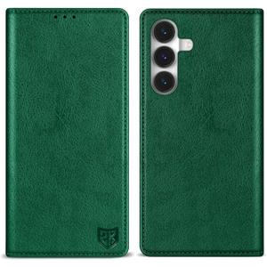 ZZXX for Samsung Galaxy S26 Wallet Case with [RFID Blocking] Card Slot Stand Strong Magnetic PU Leather Flip Fold Protective Phone Case for Samsung Galaxy S26 Case Wallet(Green-6.2 inch)