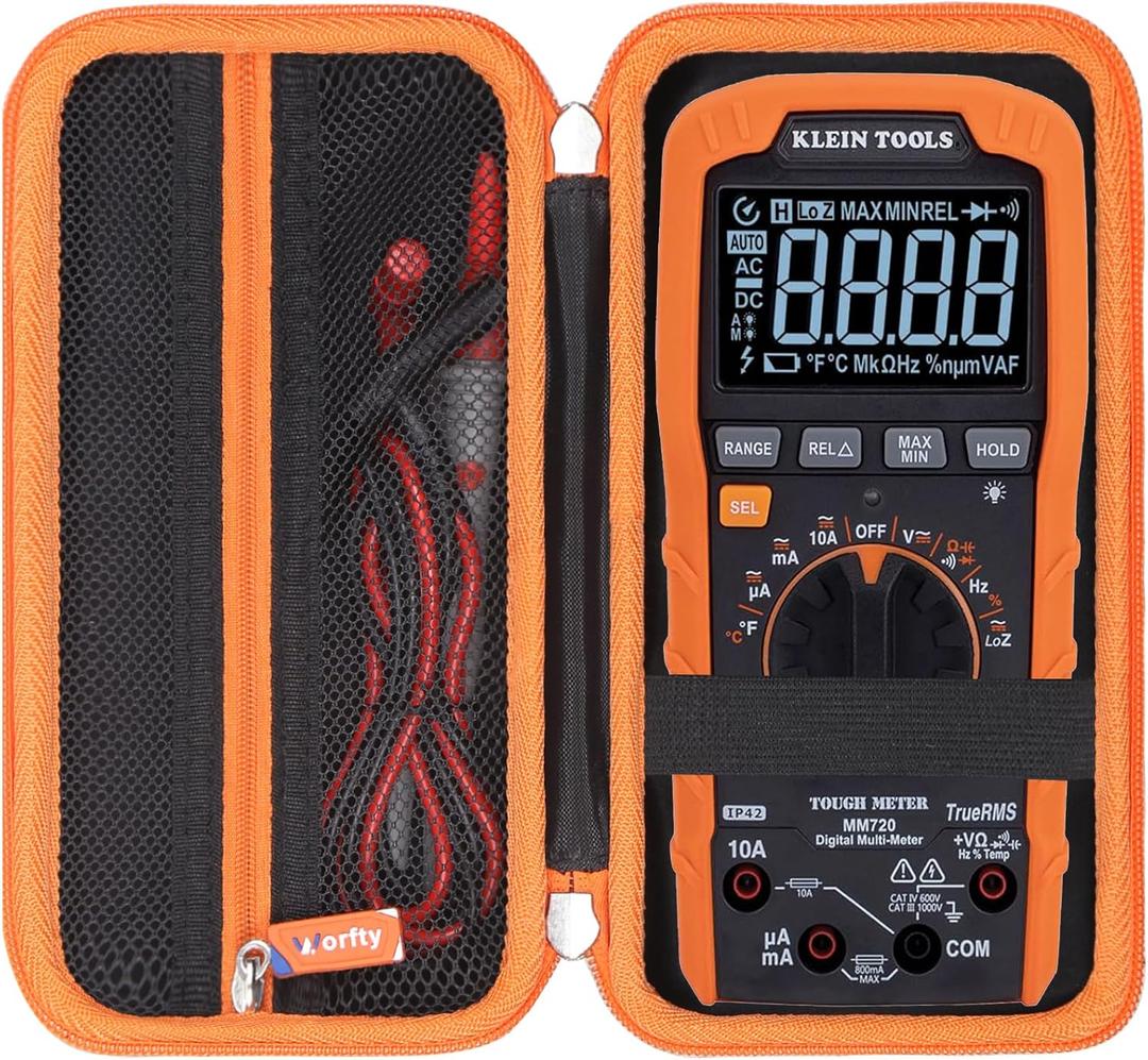 Hard Case for Klein Tools MM720 Digital Multimeter - Travel Protective Carrying Storage Bag (Case Only)