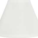 Aspen Creative 58730A Transitional Hardback Empire Shape UNO Construction Lamp Shade in White, 4" Top x 9" Bottom x 6-1/2" Slant Height, Slip UNO 33mm