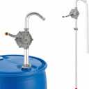 DR.tuer All-Aluminum 55 Gallon Drum Pump  Manual Fuel & Oil Transfer Pump for Diesel, Kerosene, Hydraulic & Lubricating Oils  Heavy Duty Rotary Barrel Hand Pump Fits 1555 Gal Drums