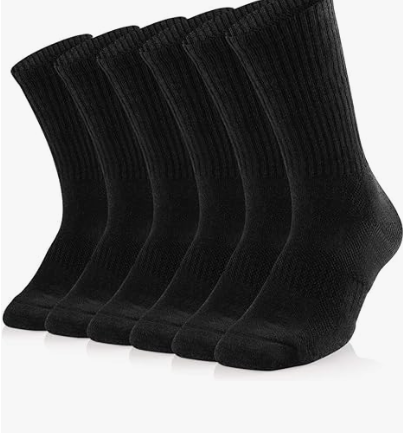 Unisex Cushioned Crew Training Athletic Socks Men & Women with Combed Cotton Moisture Wicking Breathable Performance
Unisex Cushioned Crew Training Athletic Socks Men & Women with Combed Cotton Moisture Wicking Breathable Performance