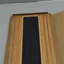 GEHE Couch Arm Tray Table, Flexible/Foldable Sofa Armrest Tray, Couch Armrest Table Cup Holder Great for Drinks Snacks Remote Control, Portable Side Table and Anti-Slip Bottom (16.5" x 13.3" x 0.4", Natural Bamboo)