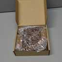 100 Pcs Key Bottle Opener Wedding Party Favors, Crown Skeleton Keys for Birthday Anniversary Party Souvenir Gifts for Guests with Keychain and Thank You Cards (Copper)