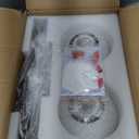 Bektas Wall Sconces, Set of 2, Matte Black, Modern Light Fixture with White Globe Glass Shade, Wall Lighting for Living Room, Bedrooms