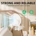 2 x Simple Deluxe Clip Fan, 6-Inch Grow Tent Fan, Monkey Fan, Adjustable 90 Angles, 15W, 2-Speeds Control, 1 Pack (White)