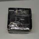 KOOC Small Slow Cooker, 0.65 Quart, Free Liners Included, Upgraded Ceramic Pot, Nutrient Loss Reduction, Sauces, Stews & Dips, Stainless Steel, Black, Round