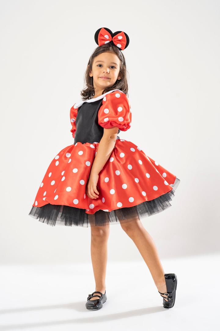 Disney Minnie Mouse Costume Dress for Toddler Baby Size 3-4Years