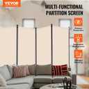 VEVOR Room Divider, 4 Panel Room Divider, Folding Privacy Screen and Portable Partition Divider for Room Separation, Freestanding Room Partitions for Office, Bedroom, Study, Beige
