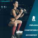 3 Pack Copper Toeless Compression Socks for Women&Men 20-30mmHg Open Toe Knee High Support Socks for Varicose Vein Running (XXL)