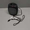 Amazon Basics Ceramic Space Heater, Portable Indoor Heating Solution, With Overheat and Tip-Over Protection, Thermostat, Non-Oscillating, 1500W, 7.52"D x 6.34"W x 9.45"H, Black