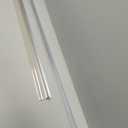 Amazon Basics Shower Door Bottom Seal Drip Rail for 3/8" Thick Glass, Clear Durable PVC, Directs Water Back, 38.7 inches Length